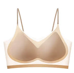 Ultra-Thin Breathable Ice Silk Top Bra Women's Bustier Underwear Seamless Back Halter Vest Wrap Bra Small Chest Together - Matrix Studios