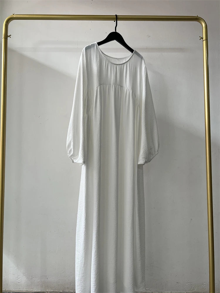 Eid Plain Modest Khimar Abaya Dubai 2024 Muslim Islam Arabic Palestine Abayas For Women Kaftan Dress Caftan Robe Femme Musulmane - Matrix-studios.com