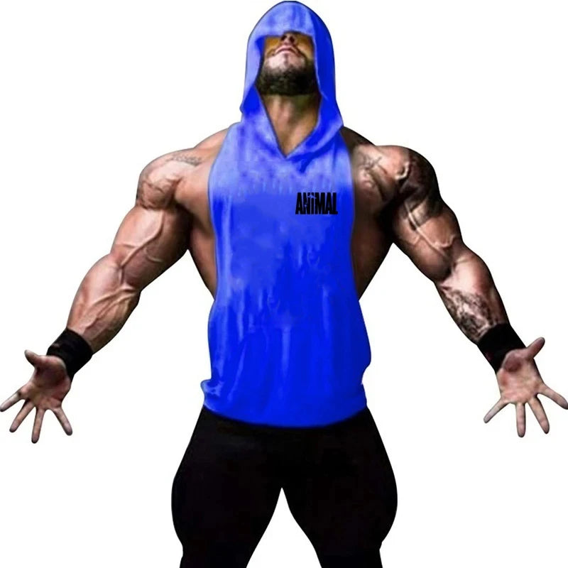 Men's Vest Sleeveless Sweatshirt Gym Top Men Man Sleeveless Shirt Bodybuilding Fitness Clothing T-shirt Singlets Singlet Clothes - Matrix Studios