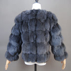 2026 New Style Real Fur Coat 100% Natural Fur Jacket Female Winter Warm Leather Fox Fur Coat High Quality Fur Vest - Matrix Studios