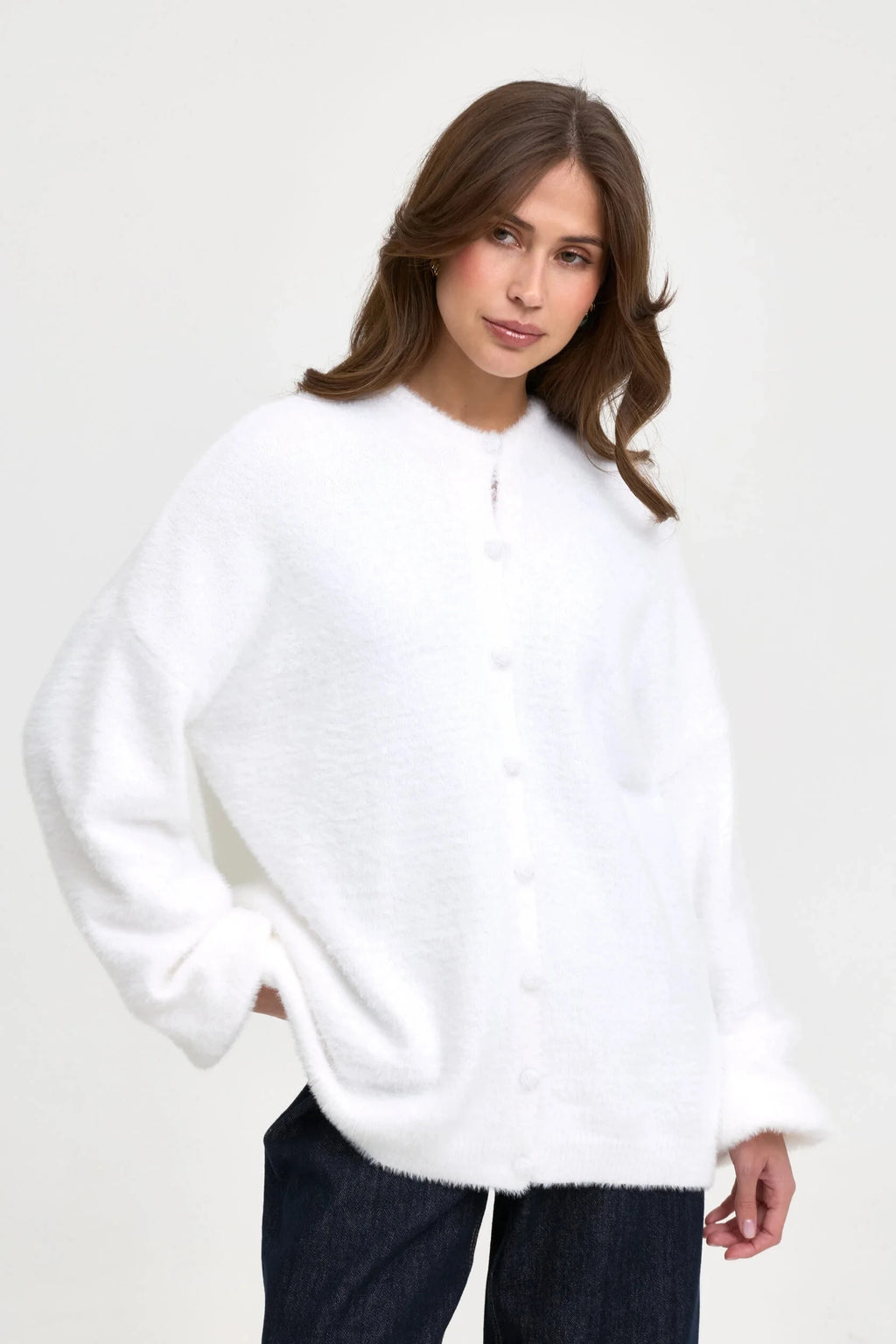 Hirsionsan Elegant Chic Soft Sweater Women 2026 New Single-Breasted Female Cardigan Ins Flexible Knitted Outwear Candy Color - Matrix Studios