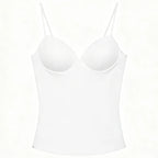 HXAO Burgundy Slip Top Women Summer Sexy Corset Tanks & Camis Fashion Sleeveless Backless Bra Top Chic Elegant Bustier Camisole - Matrix-studios.com