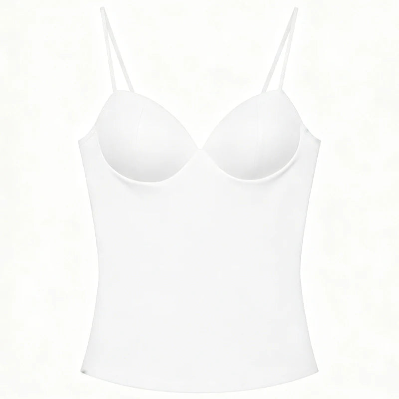 HXAO Burgundy Slip Top Women Summer Sexy Corset Tanks & Camis Fashion Sleeveless Backless Bra Top Chic Elegant Bustier Camisole - Matrix-studios.com