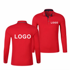 Long Sleeve Polo Shirt 2023 New Casual Long Sleeve Top Personal Company Custom Embroidery Men and Women Polo Shirt Long  Sleeve - Matrix-studios.com