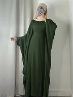 Ramadan Eid Soft Crepe Khimar Batwing Abaya Dubai Islam Muslim Modest African Dresses For Women Kaftan Kebaya Robe Femme Musulma - Matrix-studios.com