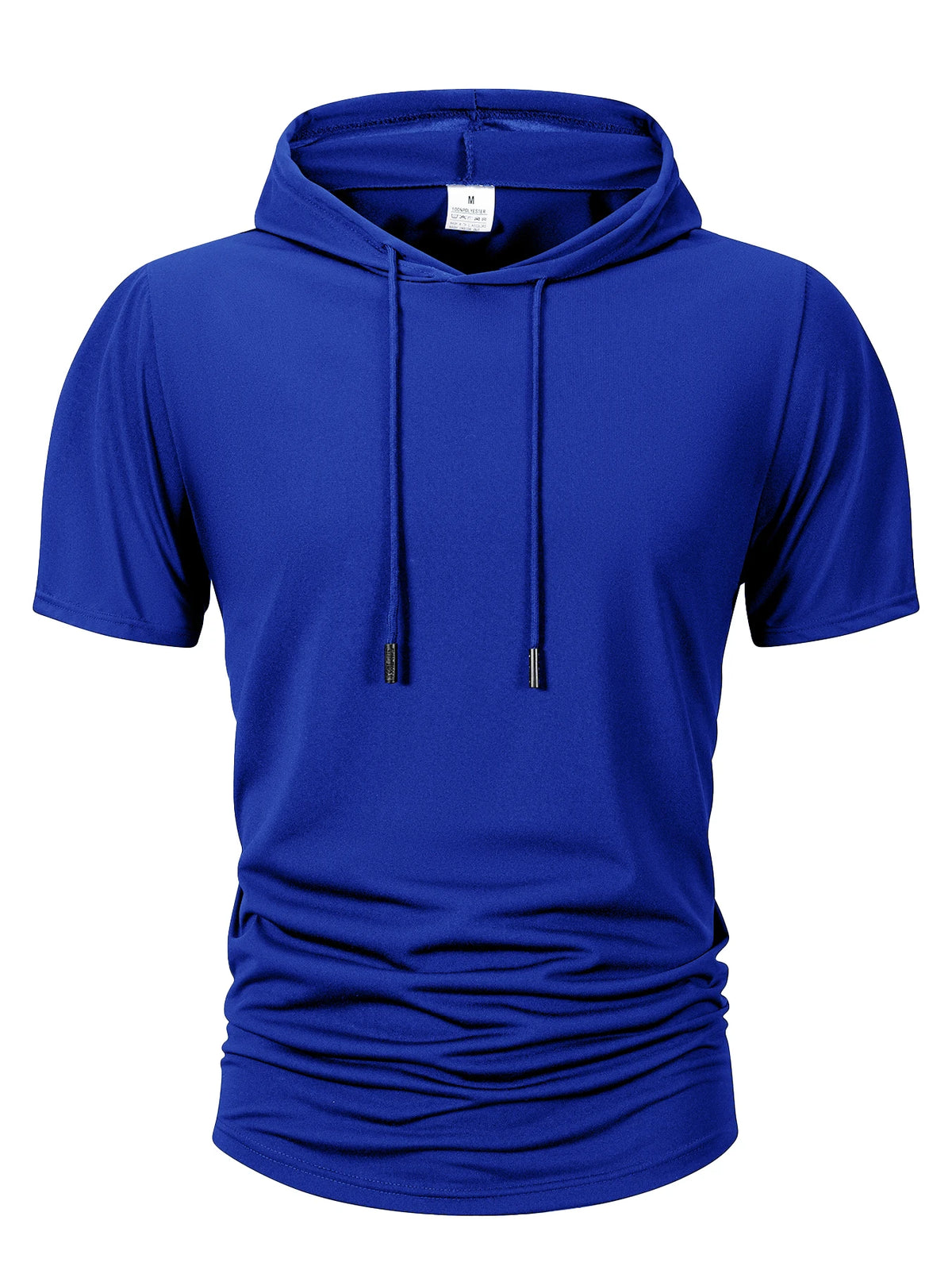 Summer Men's Hooded Sweatwear Casual Short Sleeve Loose T-shirt Solid Color Lightweight Hoodie Fitness Breathable Tops - Matrix Studios