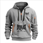 Fashion autumn and winter men's brand clothing multi-zipper design printed hoodie casual sweatshirt loose hooded jumper - Matrix Studios