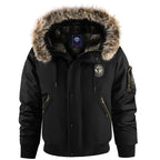 New Winter Men Hooded Fur Collar Down Jackets Male Outwear Casual Fleece Parkas Warm Coats Good Quality Men Slim Fit Jackets 3XL - Matrix Studios