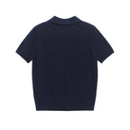 YENKYE New 2025 Women Basic Jersey Polo Collar T Shirt Short Sleeve Front Button Rib Trim Tees Spring Summer Crop Top - Matrix-studios.com