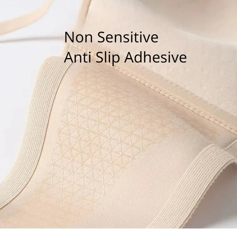 Strapless Bra for Women One-pieces Sexy Tops Seamless Bra Corset Traceless Nude Shaping Underwear Gathering Push Up Bra - Matrix Studios