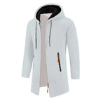 New Mens Long Sleeve Hooded Sweater for Men Zipper Sweatshirts Oversize Streetwear Warm Solid Color Autumn Jacket Hoodie Men - Matrix Studios