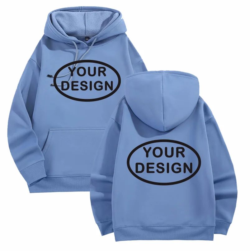 Customized Printed Men's And Women's Hoodies Loose Casual Fashion Long Sleeved Pullovers Embroidered LOGO Street Sports Shirts - Matrix Studios