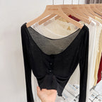 White Ice Silk Thin Waist Slimming Women Cardigan Sun Protection Clothing 2026 Summer Cardigan Long Sleeve Short Top - Matrix Studios