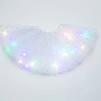 LED Glowing Light Women Tulle Star Skirt Short Tutu Mini Skirt Adult Fancy Ballet Dancewear Party Costume Ball Gown Mini Skirt - Matrix-studios.com