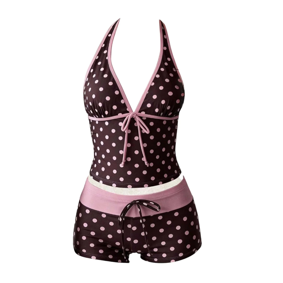 Women'S Swimsuit 2 Piece Polka Dot Tankini Swimsuit For Women Cute Bikini Top With Boyshorts Triangle Bathing Suit For Women - Matrix-studios.com