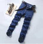 Men Fashion Straight Jeans mens 2026 New Stretch Slim Fit Pants Comfortable Soft Business Denim Trousers Male Brand Clothing - Matrix Studios