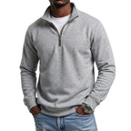 Outdoor Men Zipper Sweatshirts Spring Quarter Zip Pullover Half Zipper Hoodie for Men Gym Man Autumn Solid Men's Sweatshirt Coat - Matrix Studios