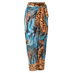2026 New Sexy Print Retro Swimwear Beach Dress Cover Up Long Skirts Skirt Party Outfits Swimsuit Beachwear - Matrix Studios