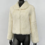 2025 New Natural Rabbit Fur Coat Women Autumn Winter Jacket Real Leather and Fur Women's Clothing Female Outerwear Real Fur Lady - Matrix Studios