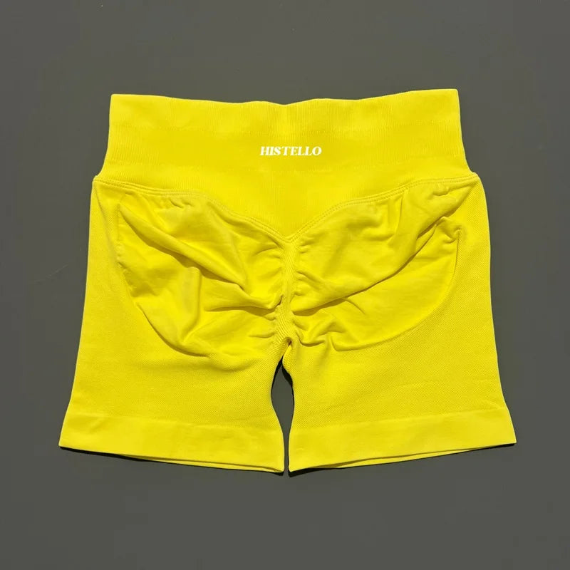 HISTELLO Impact Shorts Df Substitute High Waist Women Yoga Workout Shorts Seamless Leggings Stretch Fitness Gym Running Shorts - Matrix Studios