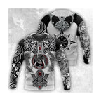 2024 New Hoodie 3d Viking Harajuku Print Pullover Men's Hooded Sweatshirt Oversized Vintage Male Clothing Fall Long Sleeve - Matrix Studios