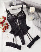 Erotic Underwear Bras Sets For Women Lace Garter Lingerie Intimates 2025 Underwire Bra And Panty Thongs Ladies Underwear Set - Matrix-studios.com