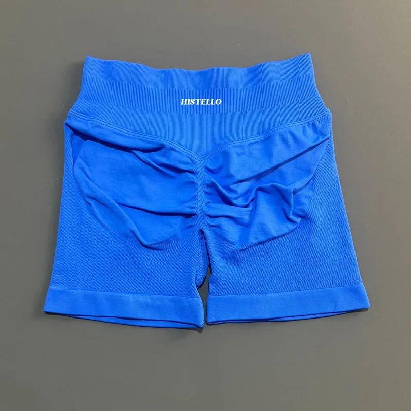 HISTELLO Impact Shorts Df Substitute High Waist Women Yoga Workout Shorts Seamless Leggings Stretch Fitness Gym Running Shorts - Matrix Studios
