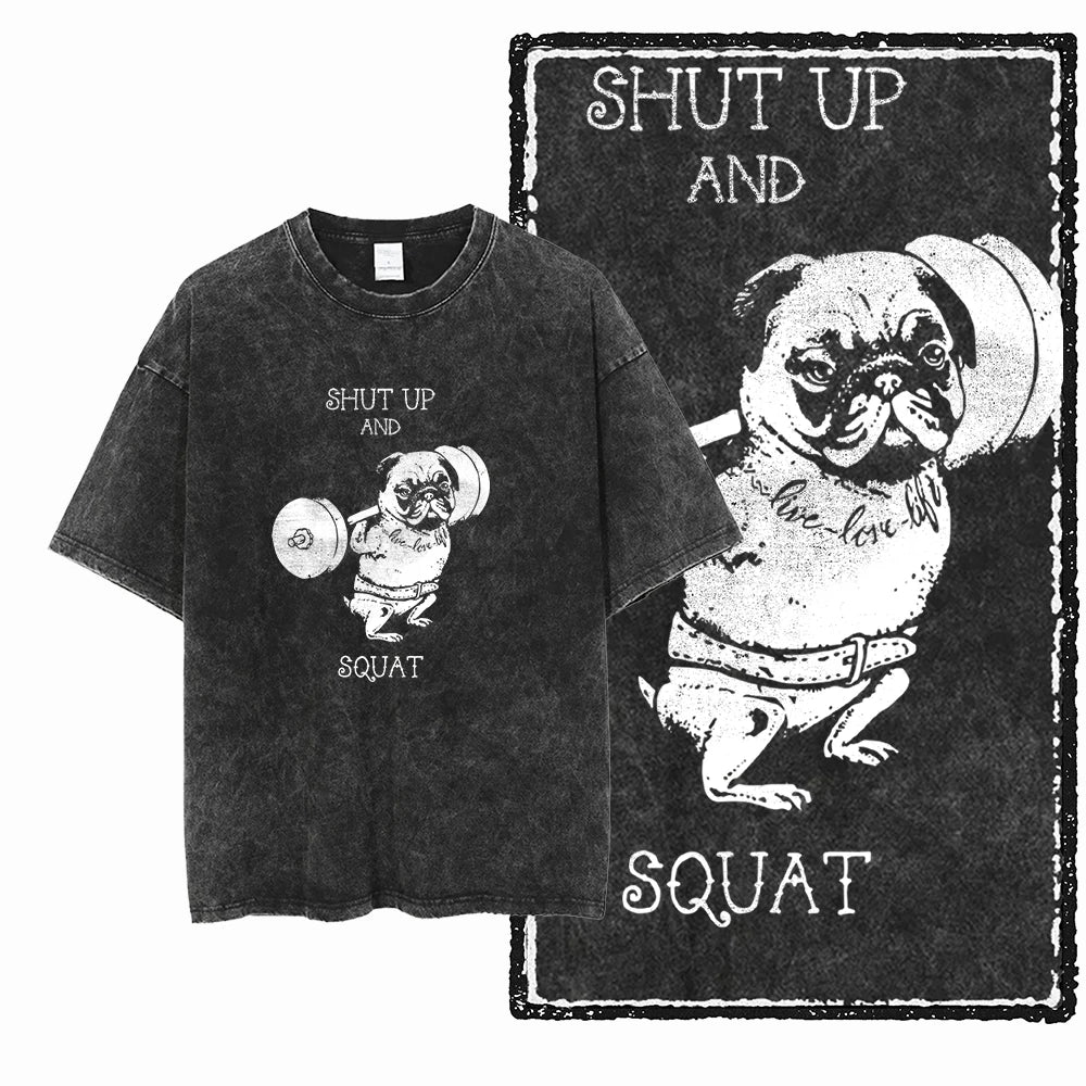 YG BODY BUILDING Printed Cotton Acid Washed Graphic Unisex T Shirt Cool CROSSFIT Streetwear Men Tshirts Big Size Tee for Men - Matrix Studios