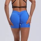 DIAS FIT JOY V-Back Shorts High Waisted Hip Lifting Yoga Shorts Women's Nylon Tight Fitting Shorts Training Sports Fitness Pants - Matrix Studios