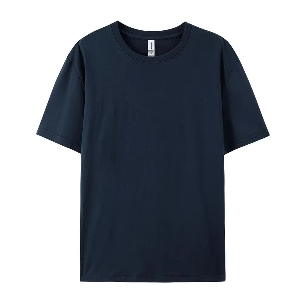 Loose Cotton Solid Tshirts Men Woman Short Sleeve Fashion Brand Trend Couple Clothing Tees Customized Candy Color Summer Tops - Matrix Studios