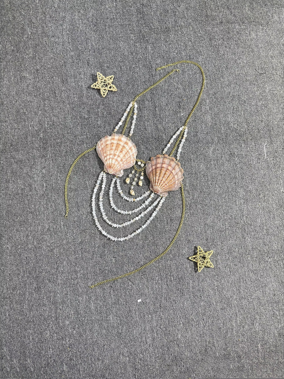 Sexy Women Handmade Shell Lingerie Tide Temperament Women Hundred Tank Corset Body Chain Hanging Neck Bikini Top - Matrix Studios
