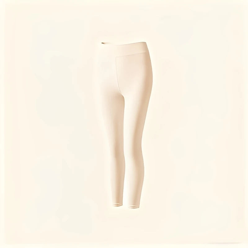 Winter Seamless Fleece Warm Leggings Female casual warm top Ladies Thermal Underwear 2pcs Set Slim Thin  Sports Fitness Leggings - Matrix-studios.com