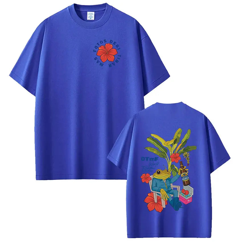 Rapper Bad Bunny T-shirt Debi Tirar Mas Fotos DTMF World Tour T Shirts Men's Women Fashion Vintage Hip Hop T-shirts Streetwear - Matrix Studios