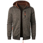 New Streetwear Men's Long Sleeve Sweatshirts for Men Zipper Hooded Oversize Winter Warm Jacket Coat Outdoor Tracksuit Men - Matrix Studios