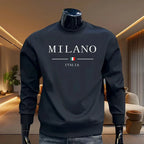 Italy Fashion Printed Hoodies for Men High Grade Daily Casual Long Sleeved Pullover Male Home Outdoor Comfortable Soft Sweater - Matrix Studios