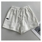 2026 Women's Comfortable Loose Wide-legged Drawstring A Pants Slim Waist Slim Fit Casual Home Versatile Sports Shorts New - Matrix Studios