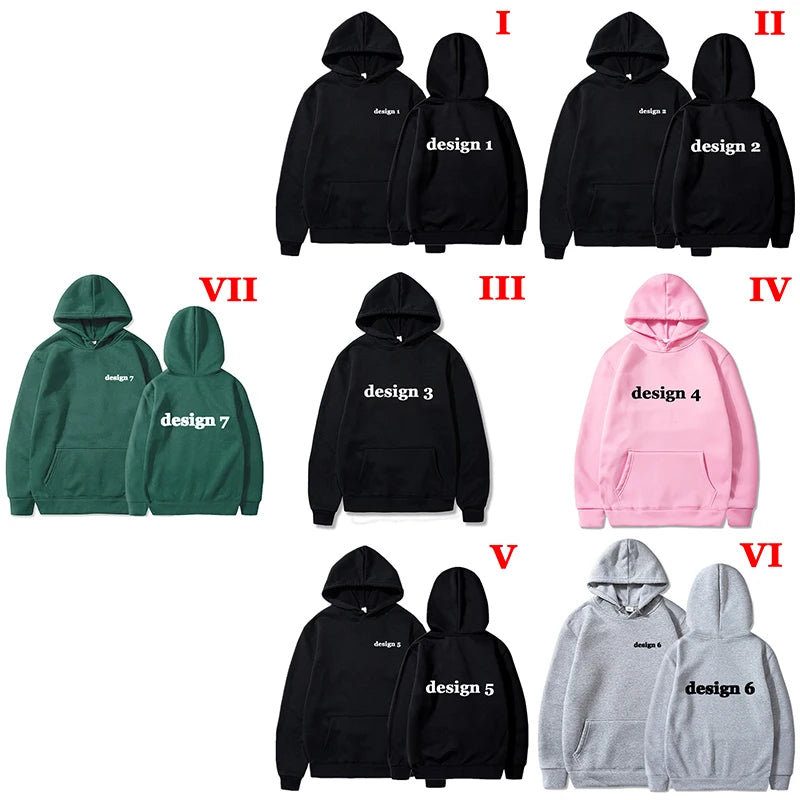 Men Hoodies Loose Casual Clothing Women Fashion Long Sleeve Hooded Pullover Personality Design Streetwear Sweatshirts - Matrix Studios