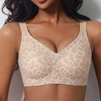 Leopard Jelly Bras No Underwire Push Up Wireless Bra Seamless Lift Bras Full Coverage Bralette Everyday Brassiere Plus Size - Matrix Studios