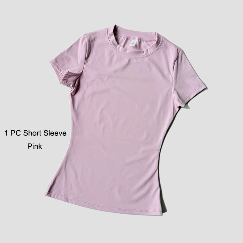WAREBALL Women Yoga Set Gym Sportswear Sport Top Hight Waist Shorts Suit Fitness Workout Butt Lifting Short Tight Suit - Matrix-studios.com
