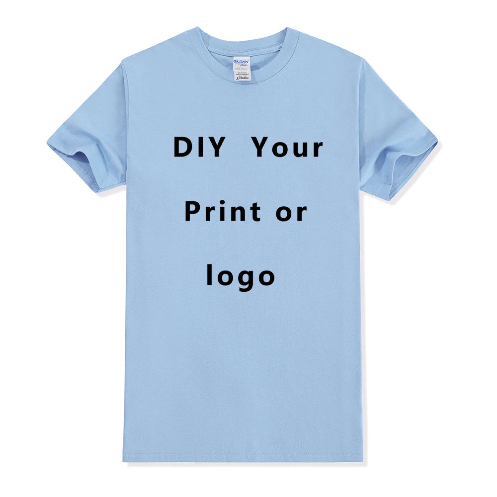 EU Size 100% Cotton Custom T Shirt Make Your Design Logo Text Men Women Print Original Design Gifts Tshirt - Matrix Studios