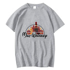 Summer Men T-shirt Cotton Blend Funny Malt Whiskey Print Summer Loose O-neck Cool T Shirt for Men Short Sleeve T-shirt Male Tee - Matrix Studios