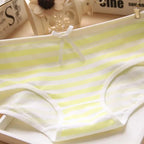 Japanese Anime Blue White Striped Panties Underwear Lolita Pink Briefs Lingerie Cute Soft Breathable Underpants Female Gifts New - Matrix Studios