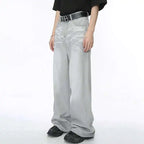 IEFB Straight Male Jeans Vintage Men's Denim Pants Tie-dyed Design Wide Leg Trousers Spring New Stylish Men Clothing 9C4276 - Matrix Studios