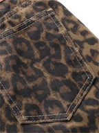 Leopard Print Jeans for Women High Waisted Y2k Retro Fashion Streetwear Denim Pants Hip Hop Straight Wide Leg Baggy Jeans - Matrix-studios.com