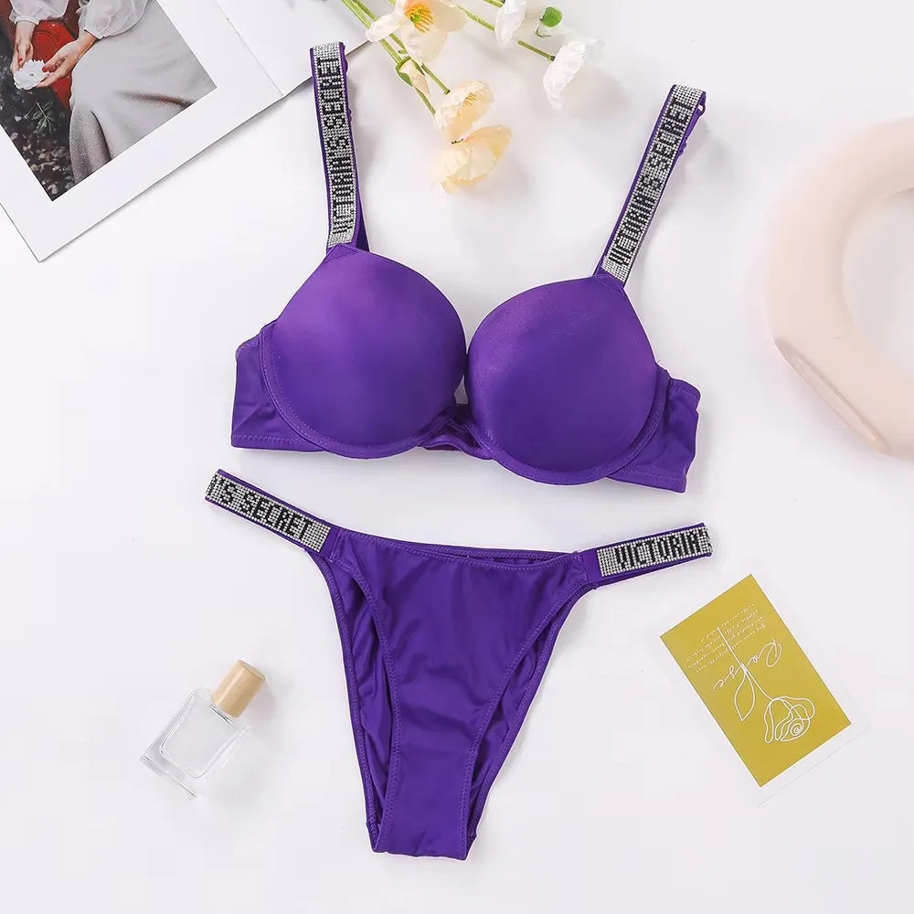 Women's Lingerie Set Sexy Breathable Soft Versatile Shapewear V Sexy Lingerie Bra and Panty Set Push Up Classic - Matrix-studios.com