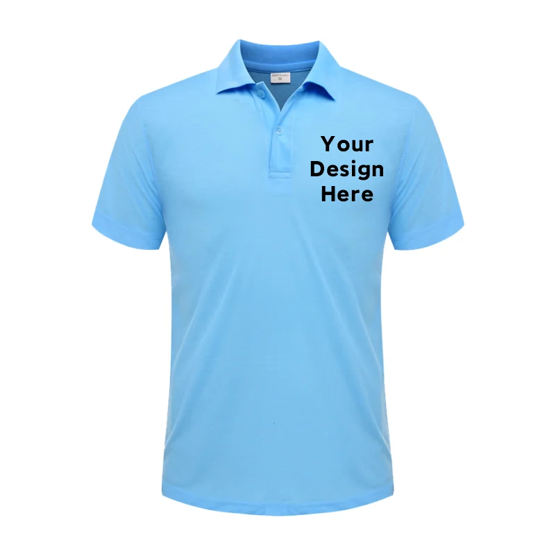 Summer Casual Short-Sleeved Polo Shirts Custom Logo Embroidery Printing Personalized Design Men And Women Tops - Matrix-studios.com