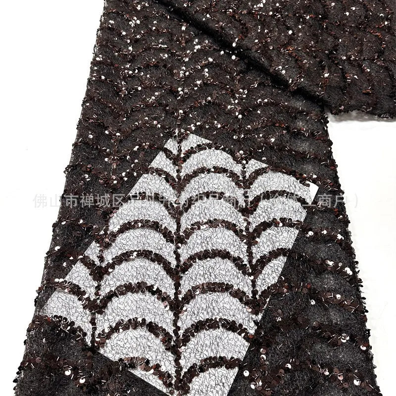 Bella Customized Chocolate Brown One-Shoulder Capelet Sequin Prom Dress Slim Fit Party Dresses Floor-Length Elegant Formal Gown - Matrix-studios.com