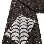 Bella Customized Chocolate Brown One-Shoulder Capelet Sequin Prom Dress Slim Fit Party Dresses Floor-Length Elegant Formal Gown - Matrix-studios.com