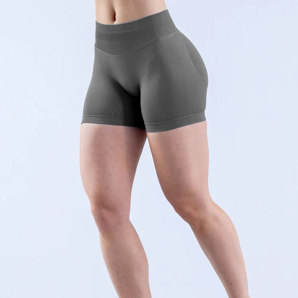 DYF Impact Seamless Sports Shorts Women Booty Yoga Shorts Quick Drying Fitness Tights Solid Workout Scrunch Customizable Lable - Matrix Studios