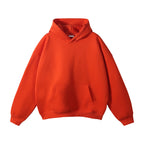 ZODF New Thick 350gsm Fleece Hooded Hoodies For Men Unisex Winter Oversized Loose Basic Solid Sweatshirts Pullovers Coats HY0631 - Matrix Studios